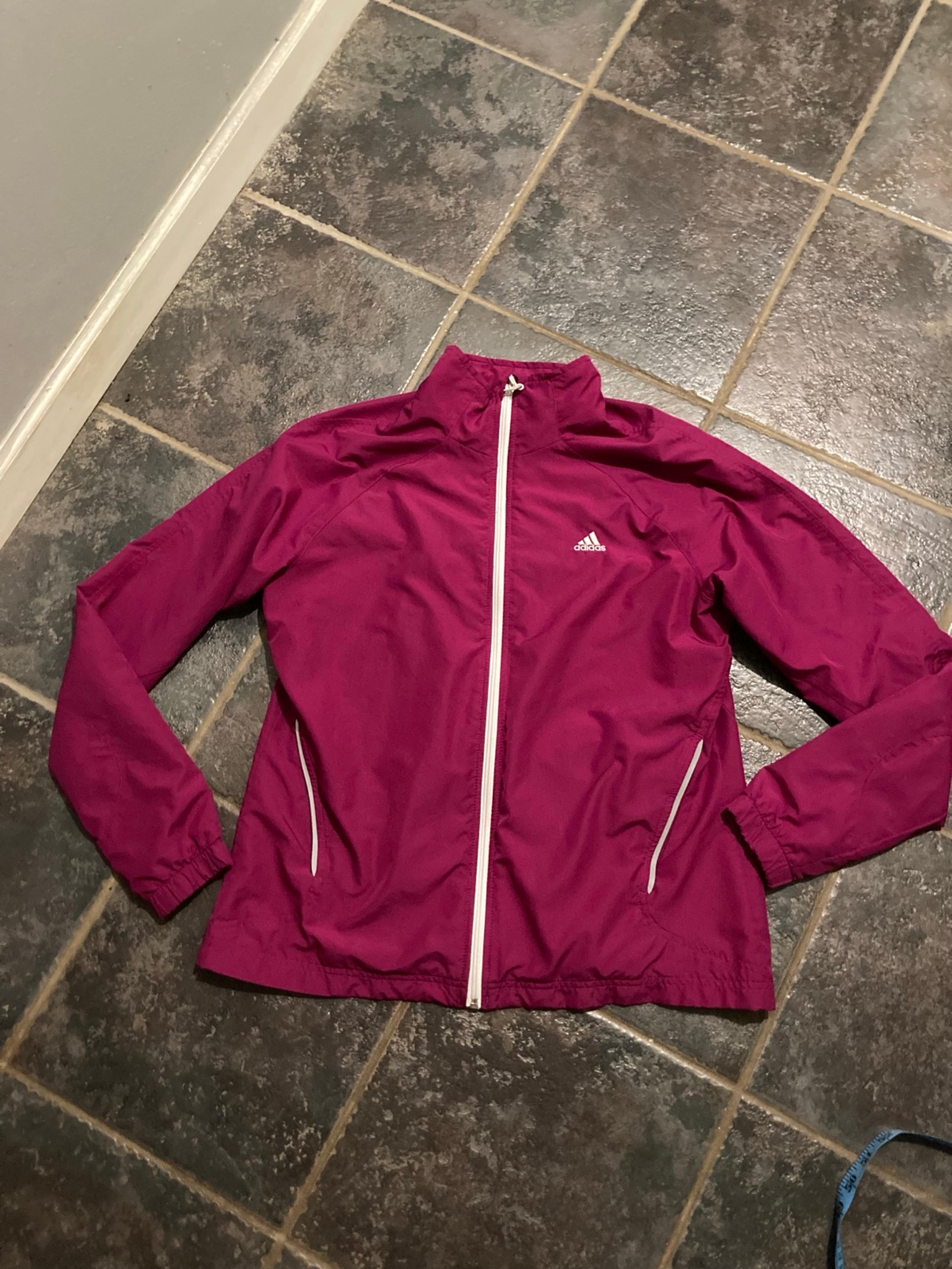 Vintage Y2K  Full Zip Three Stripes Vented Windbreaker Track Jacket Women’s L