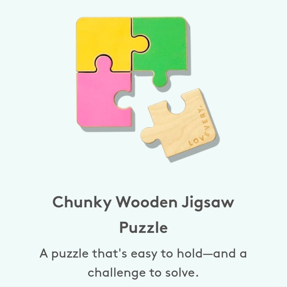 Lovevery Chunky Wooden Jigsaw Puzzle