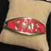 Sterling Vintage Shell Butterfly Inlaid Mexico Bangle Bracelet