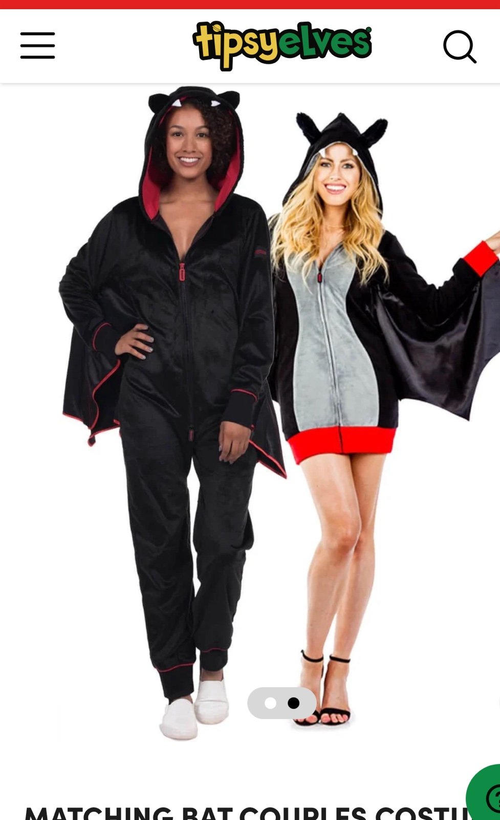 Tipsy Elves BAT COSTUME