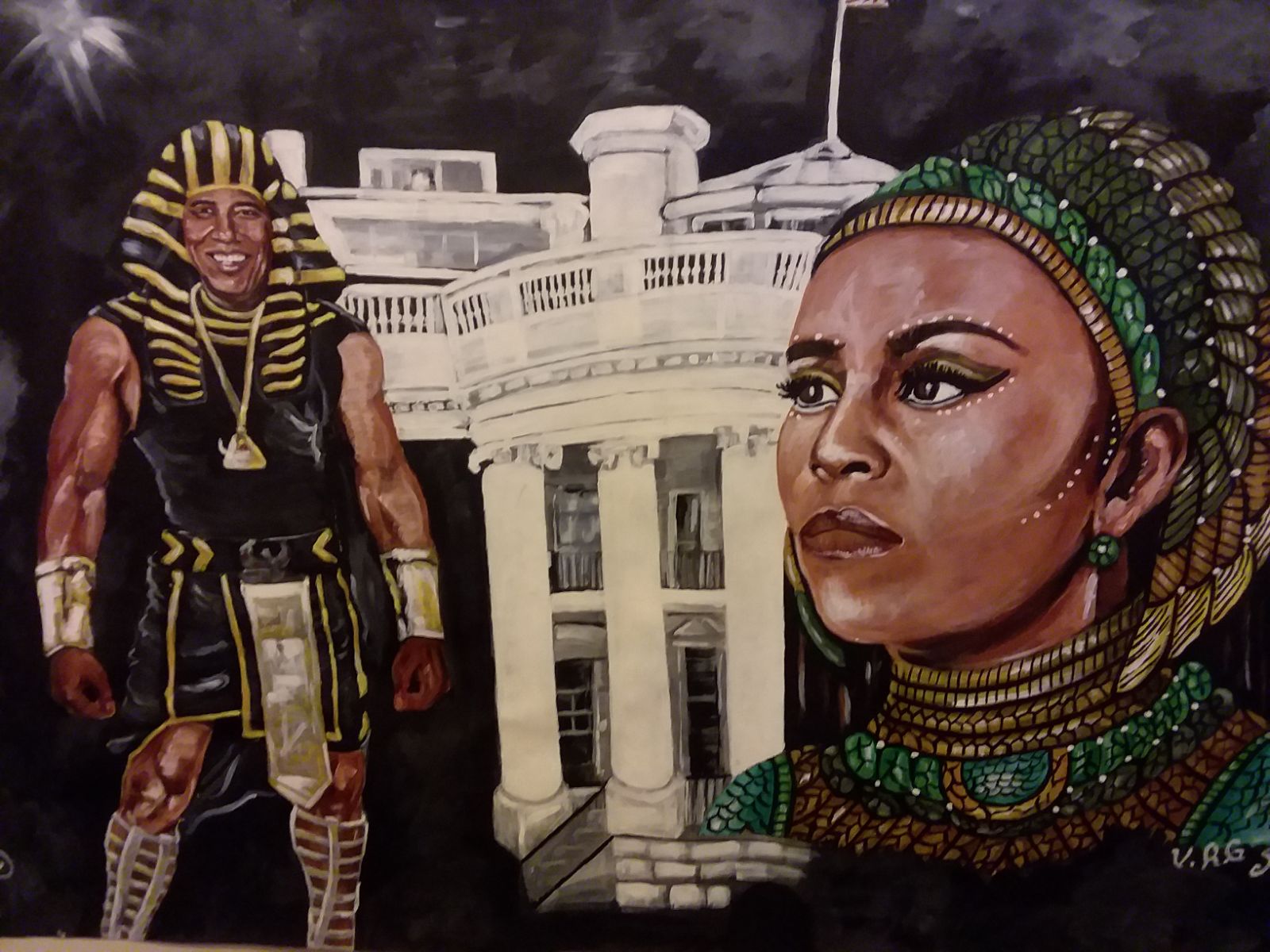 16 x 20 copy of the first black king and