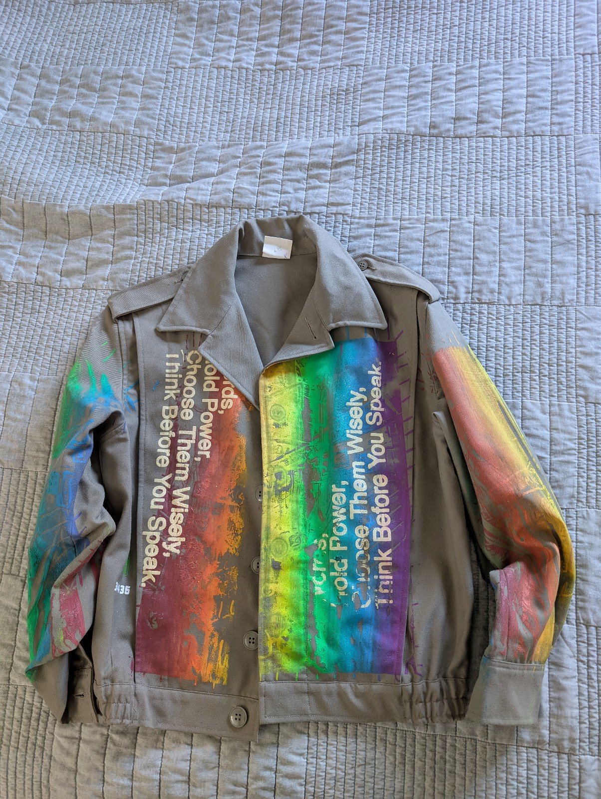 Upcycled Army Jacket by Snow Milk
