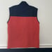 Southern Tide Navigational Fleece Vest Coral Red Navy Large