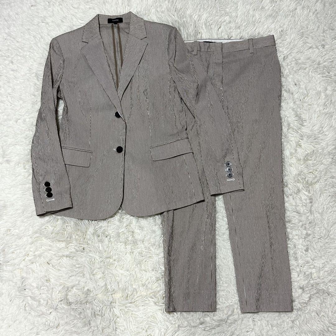 Theory Striped Set-Up, Seersucker, Washable Suit, Size 0