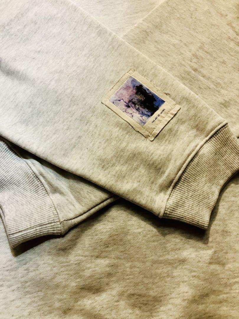 Brand New】Half Zip Art Sweatshirt L Ludas