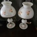 Set of 2 Vintage Hurricane Lamps