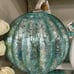 Teal cracked glass light up pumpkin !