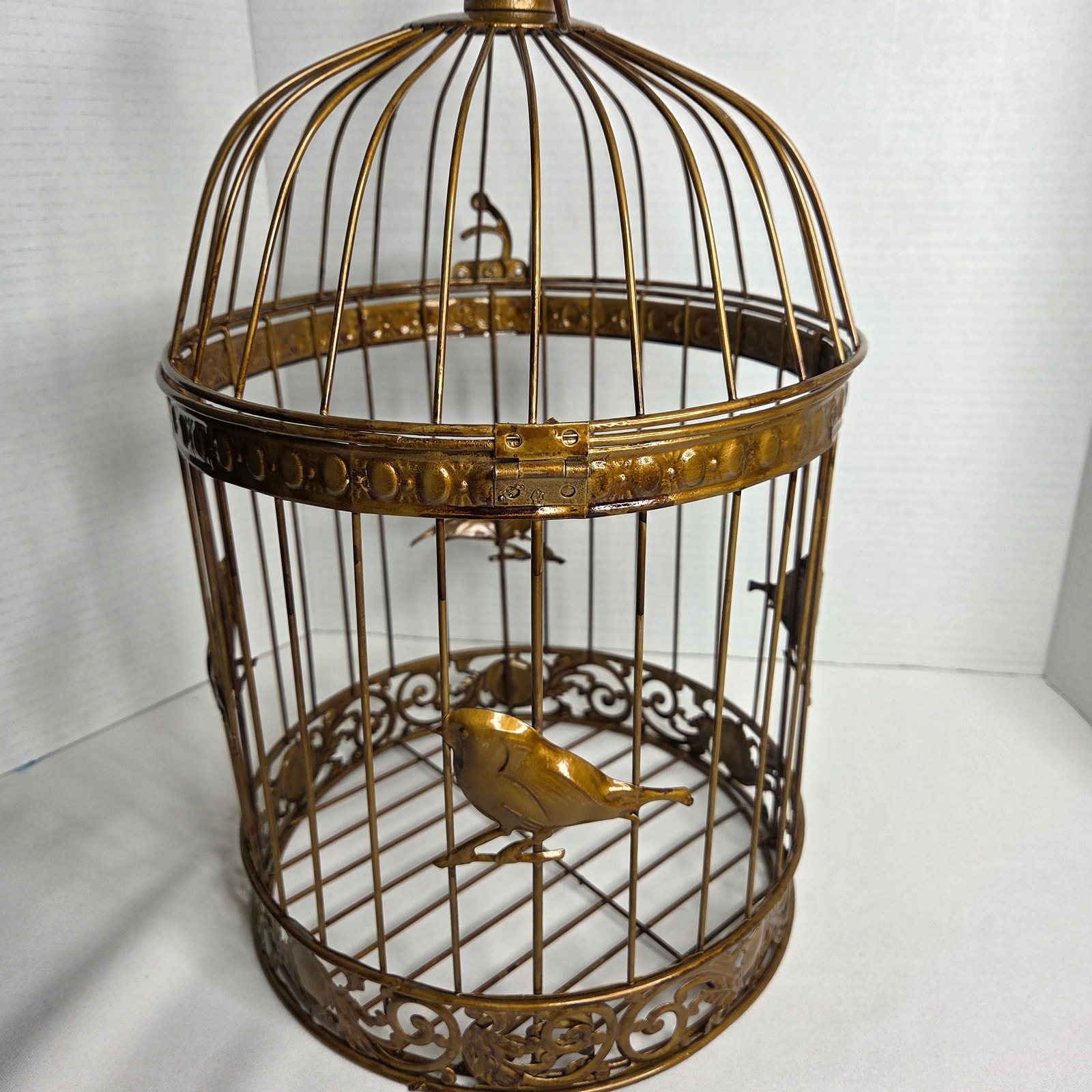 Vintage Wire Steel Dome Bird Cage Decorative Home Decor
