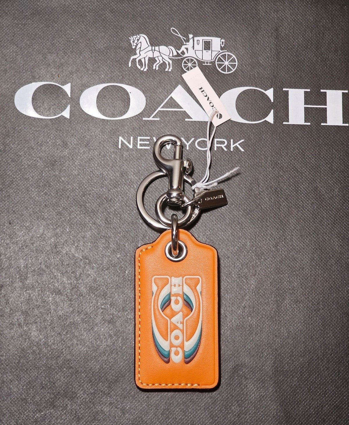 【COACH】Bottle Opener ＆ Key Fob付！キーリング COACH® | Bottle Opener Key Fob With Coach Patch