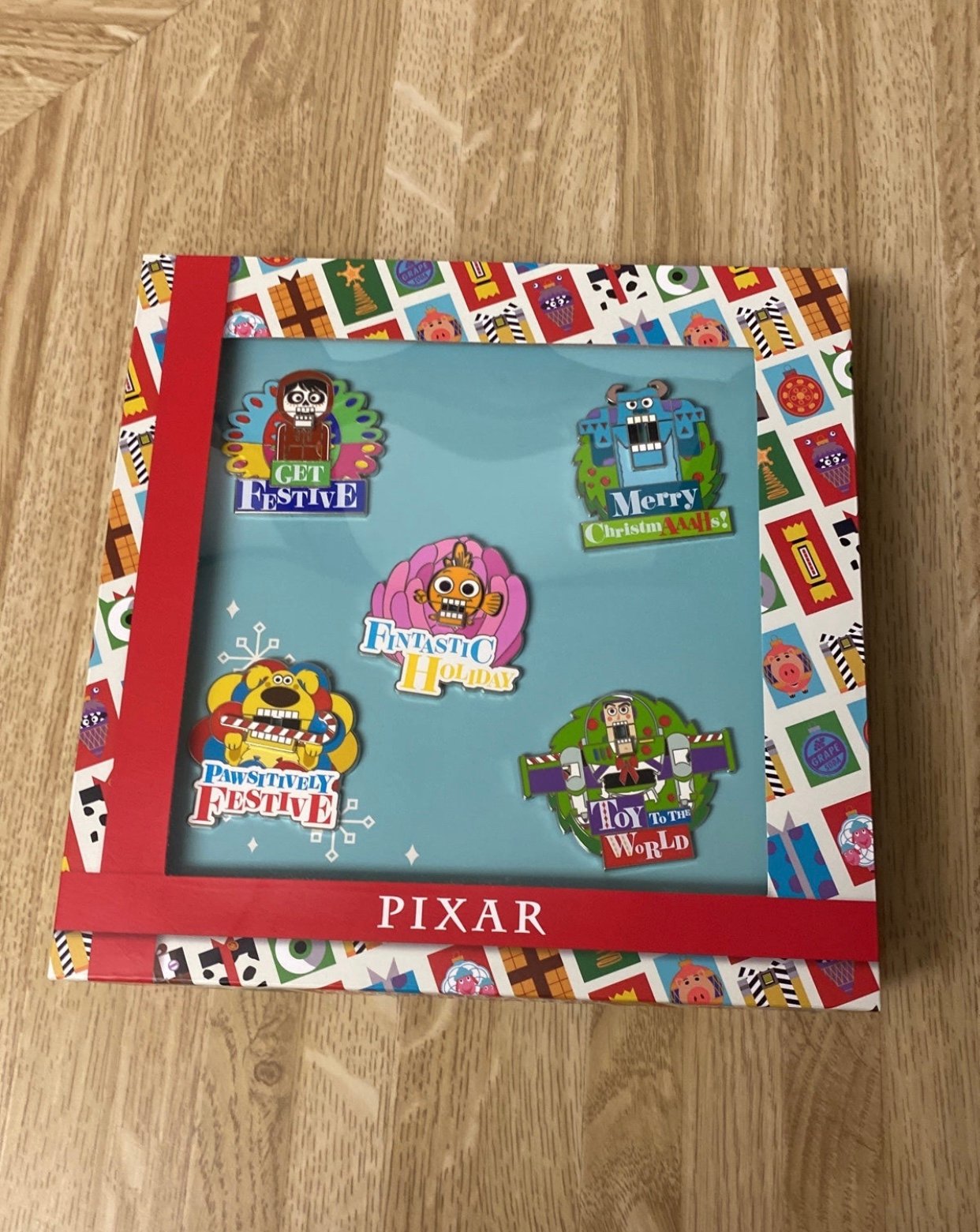 Disney holiday pixar pin set limited nutcracker up Toy Story Nemo monsters inc
