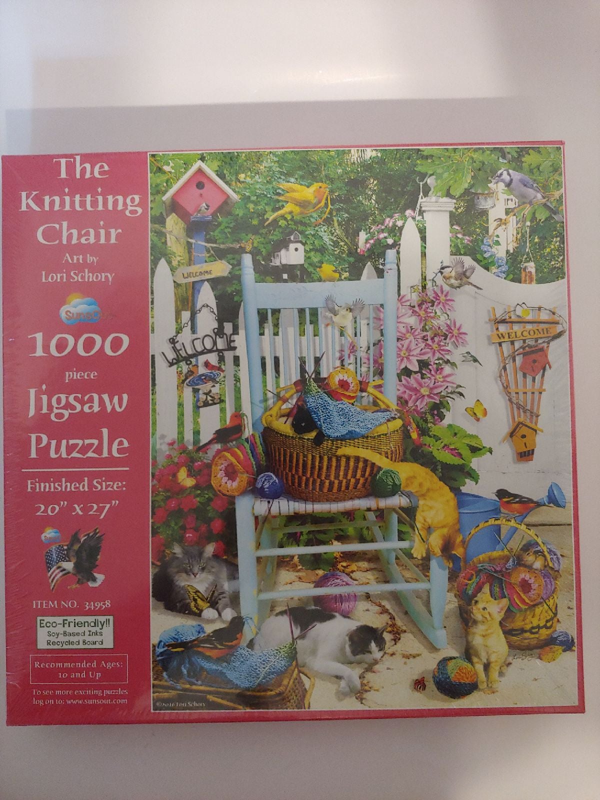 The Knitting Chair 1000 Pc Jigsaw Puzzle
