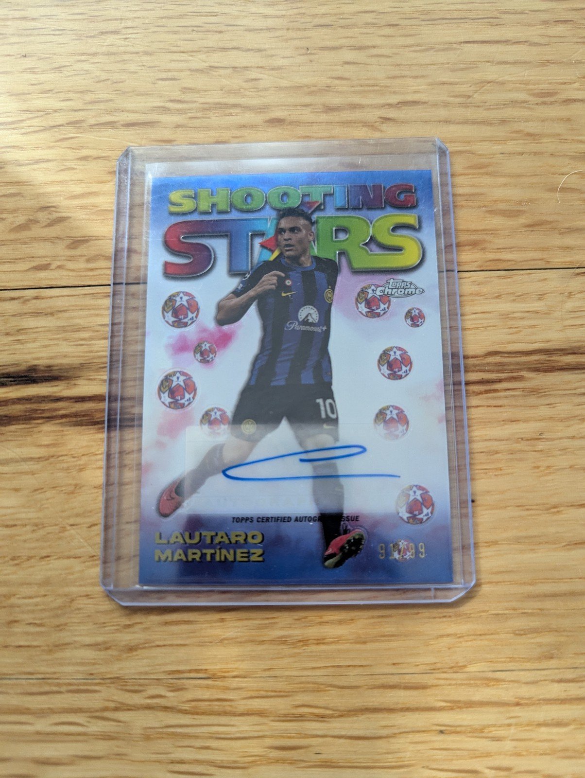 2024 Topps Chrome UCC Lautaro Martinez shooting stars /99 autograph