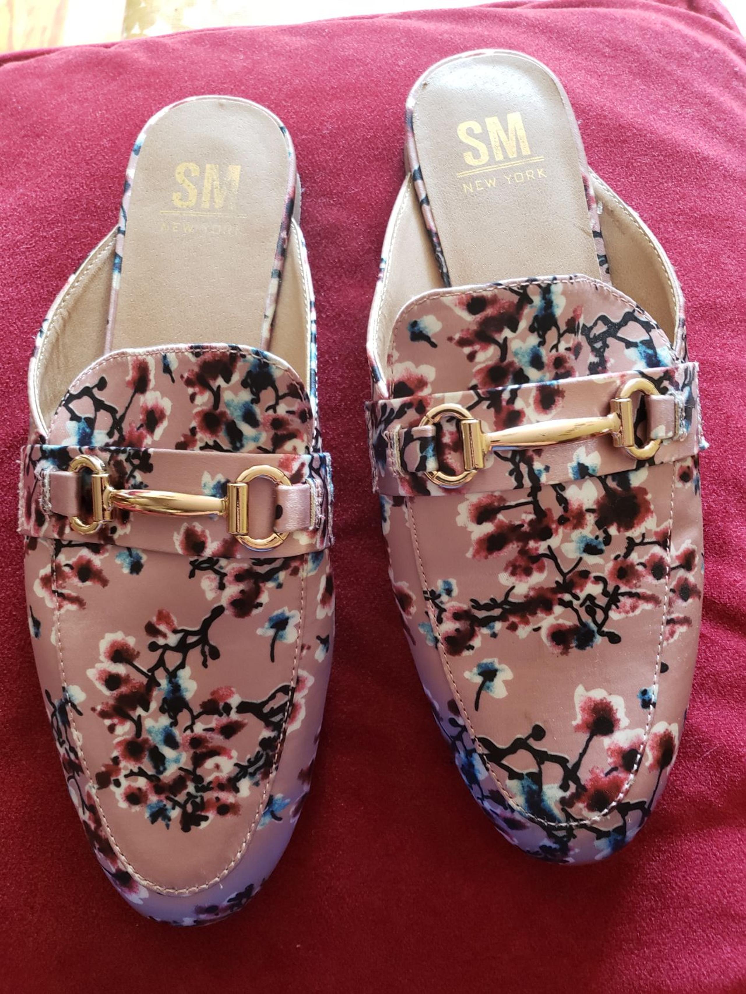Sm new york pink mule flats