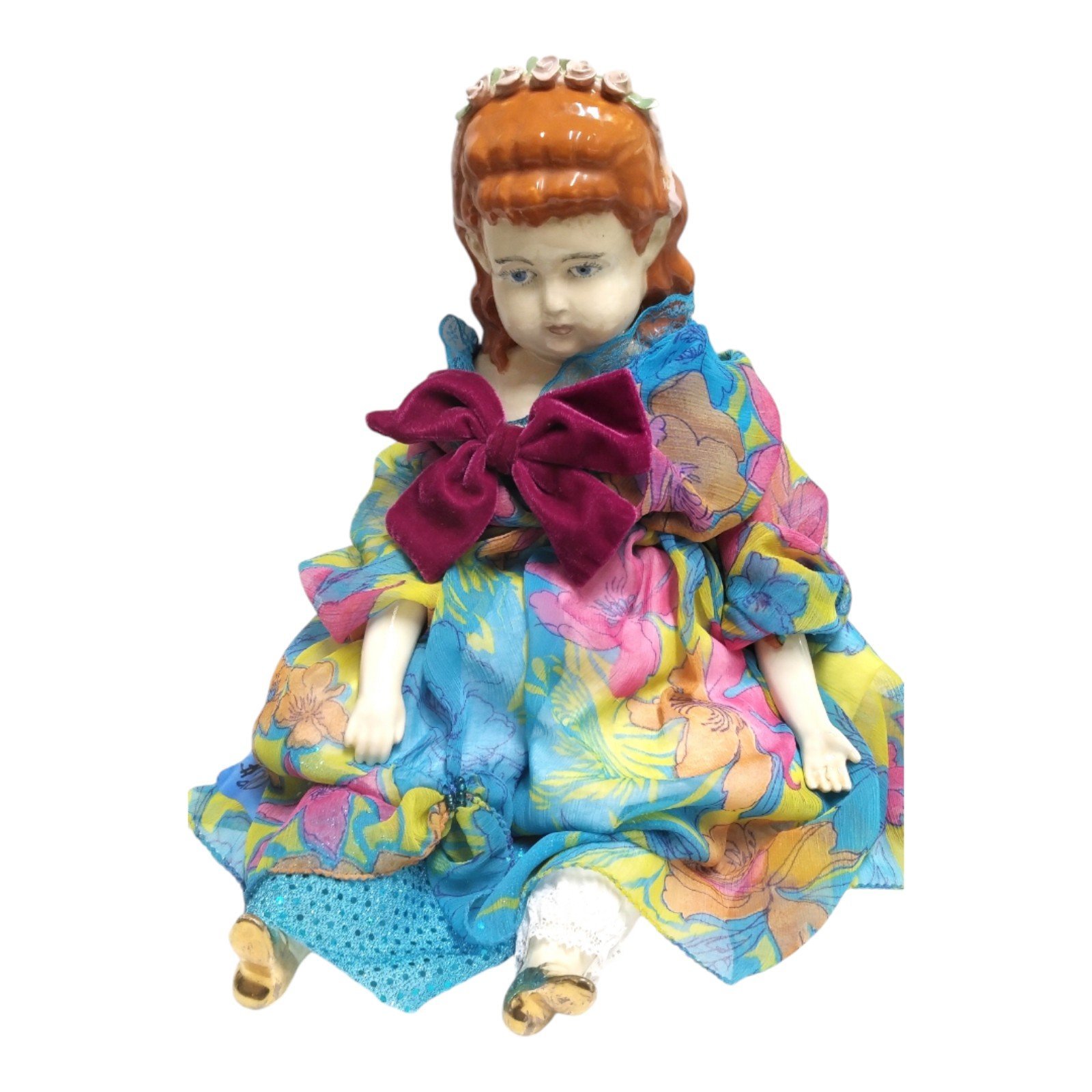 Antique German Porcelain Doll Soft Body 22 early 1900s