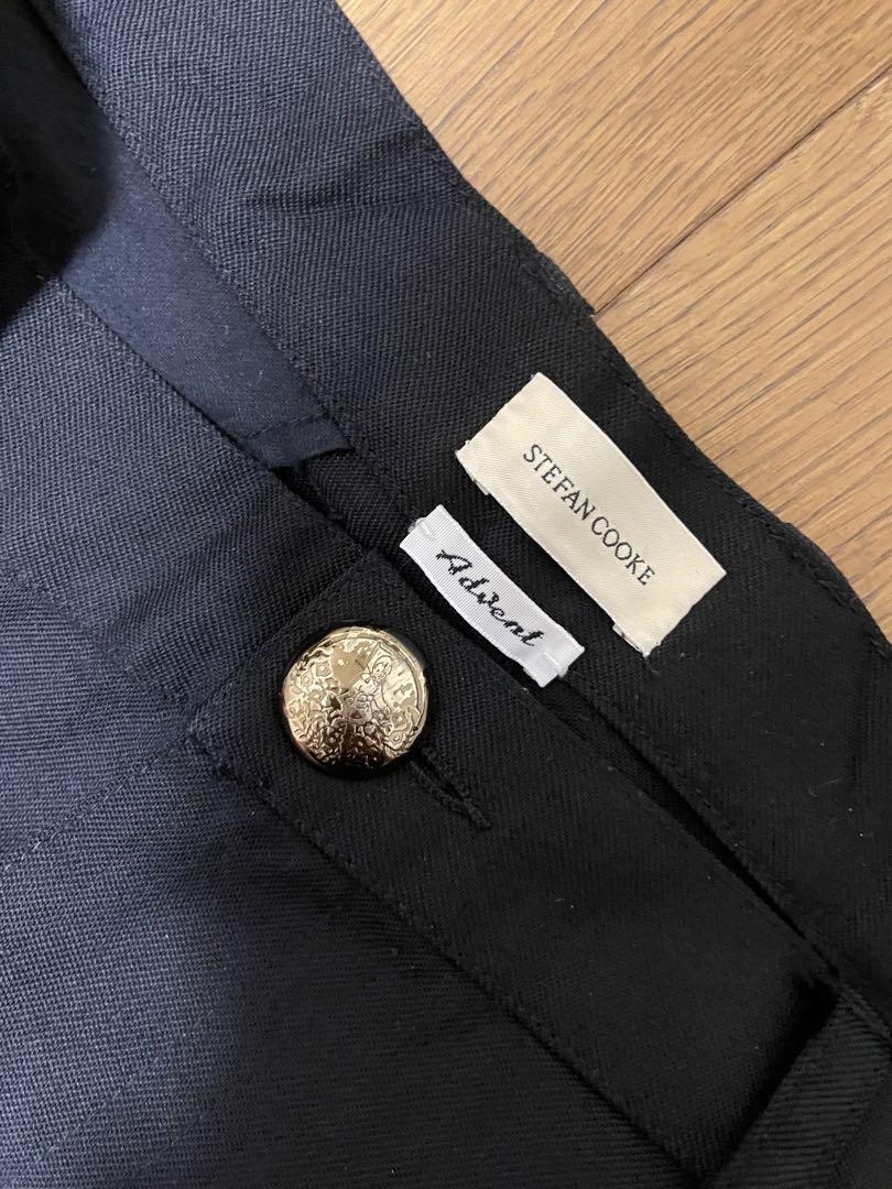 Stefan Cooke black zip pocket trousers