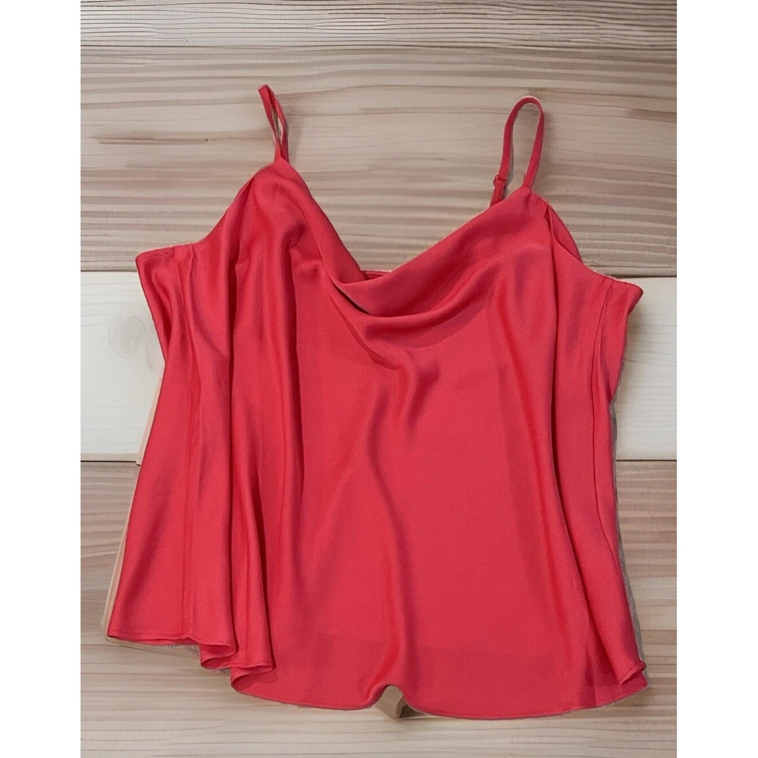 New With Tags Cato Elegant Classy Camisole Tank Top 22/24 Women Pink Satin Feel