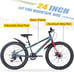 Kids Mountain Bike 24 Inch 7-Speed Shimano