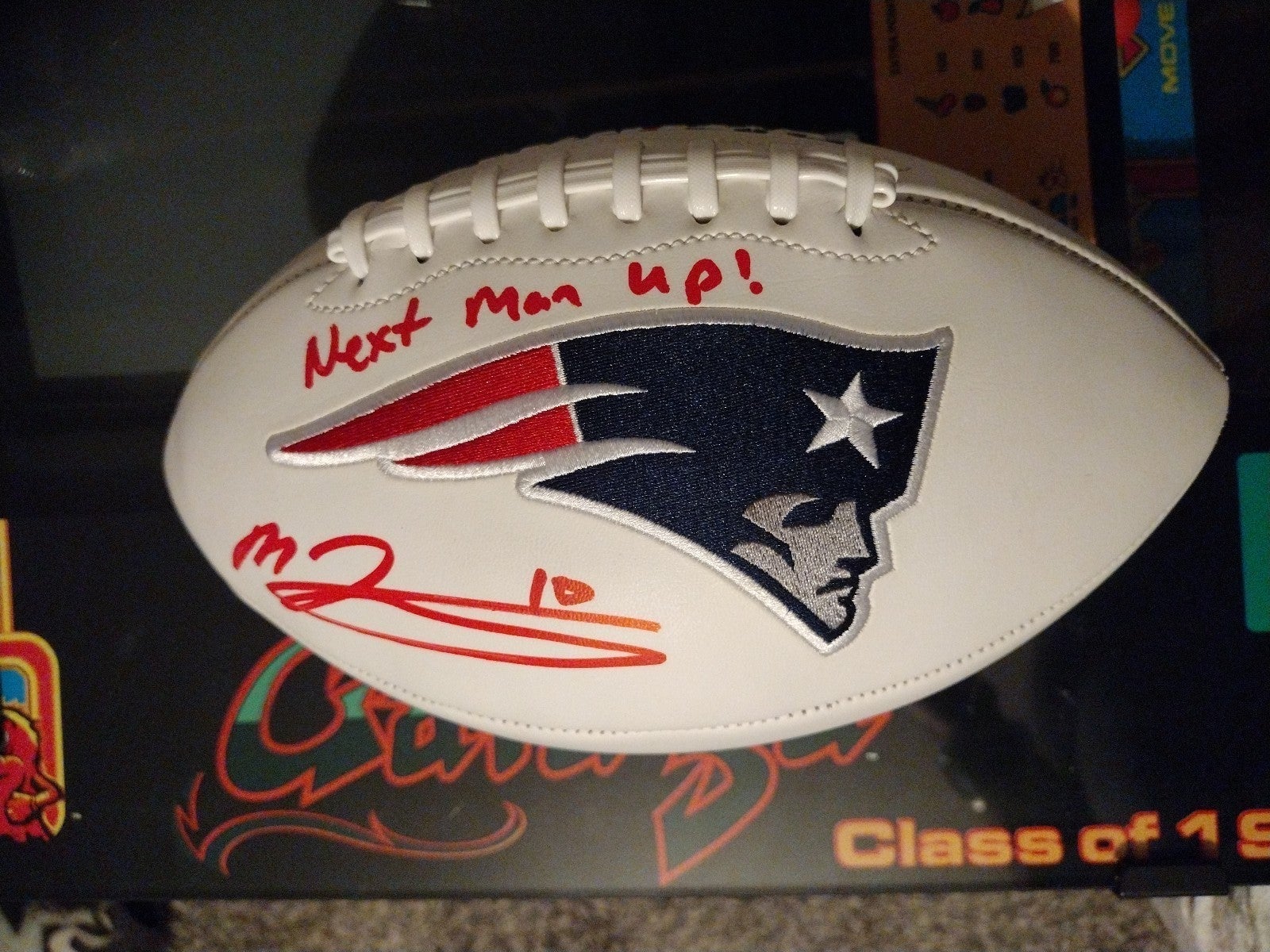 Mac Jones autographed Football