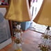 2 antique crystal lamps