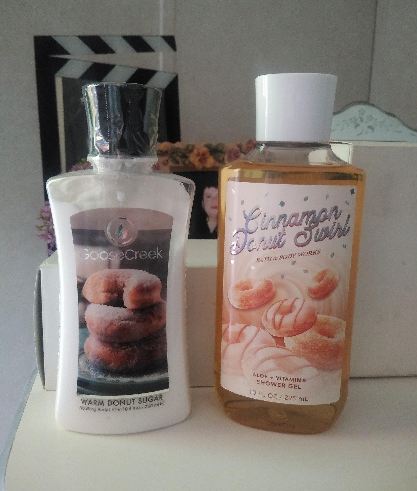 New Rare GC & BBW Donut Sugar & Donut Swirl Shower Gel + Lotion Set