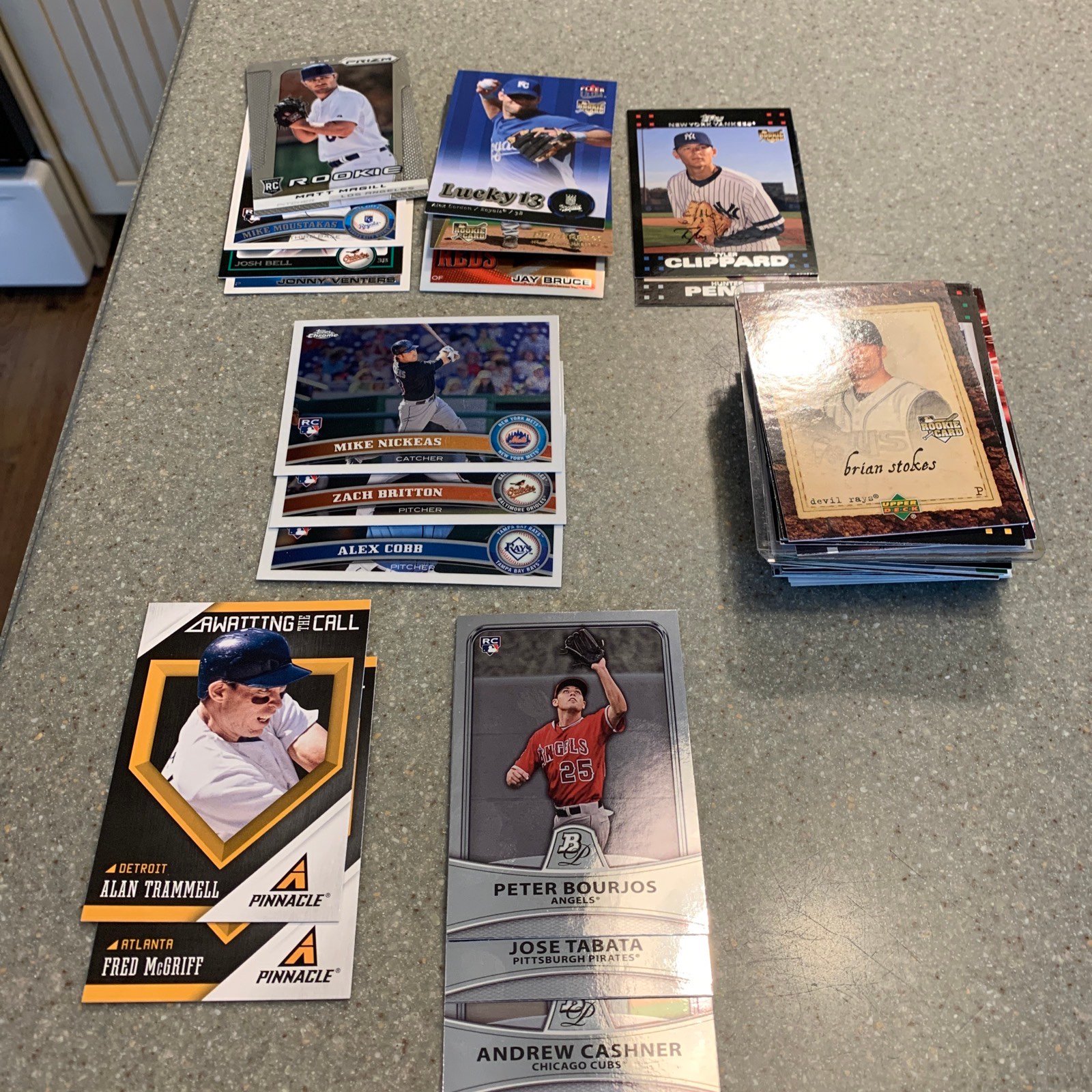 Lot of 70 Rookie Baseball Cards Topps Bowman Fleer (All Different)