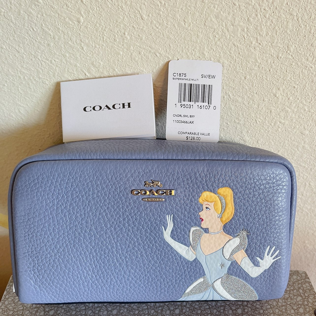Coach cinderella boxy cosmetic cheapest case