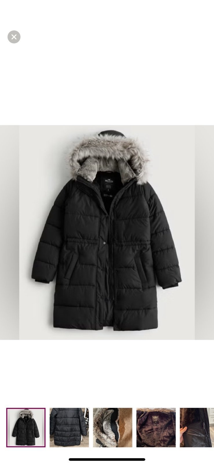 Hollister heritage collection fur coat