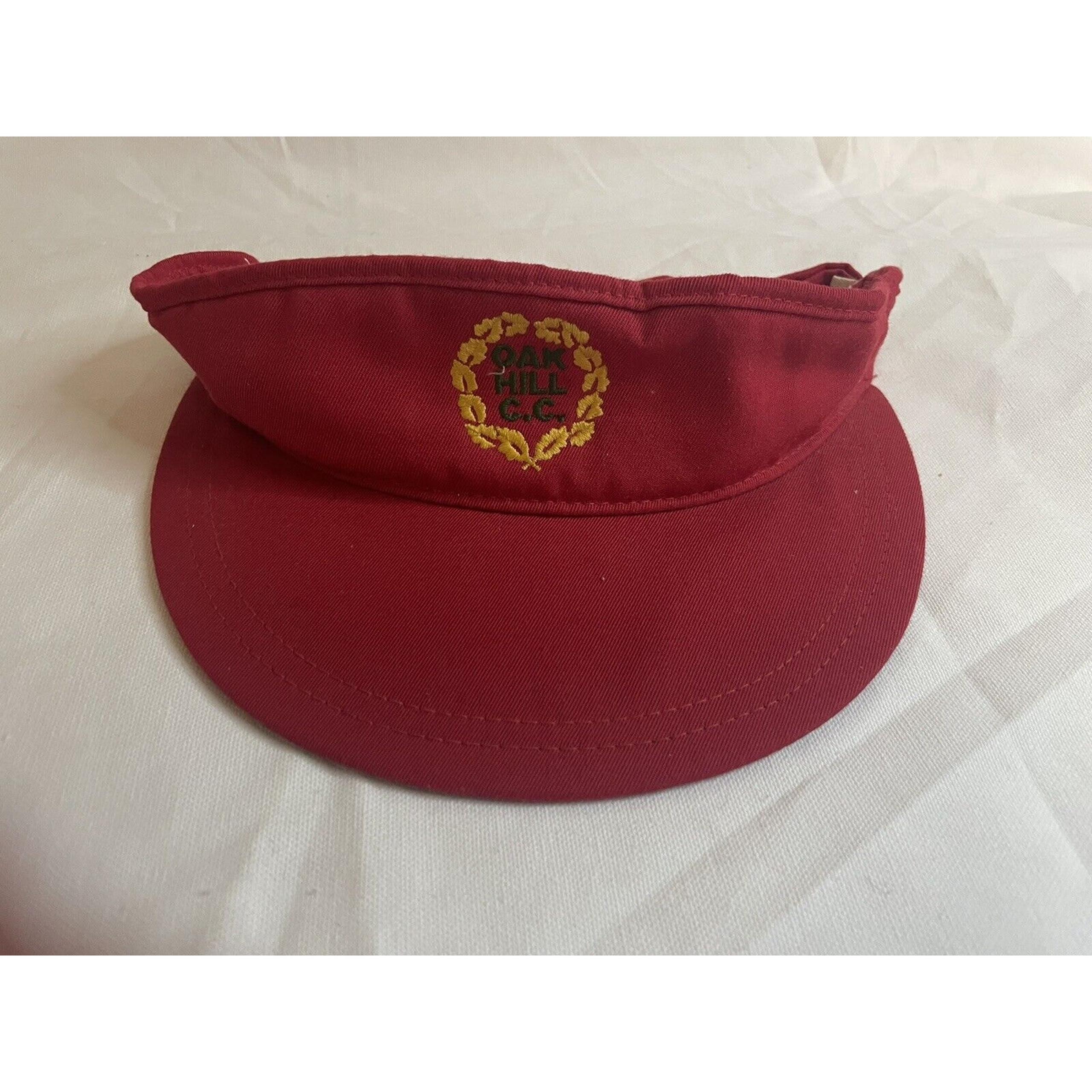 Oak Hill Vintage Red Visor adjustable