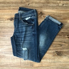 Just USA Distressed Cropped Jeans