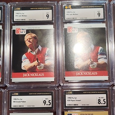 JACK NICKLAUS 1990 PRO SET #93 MINT CSG 9