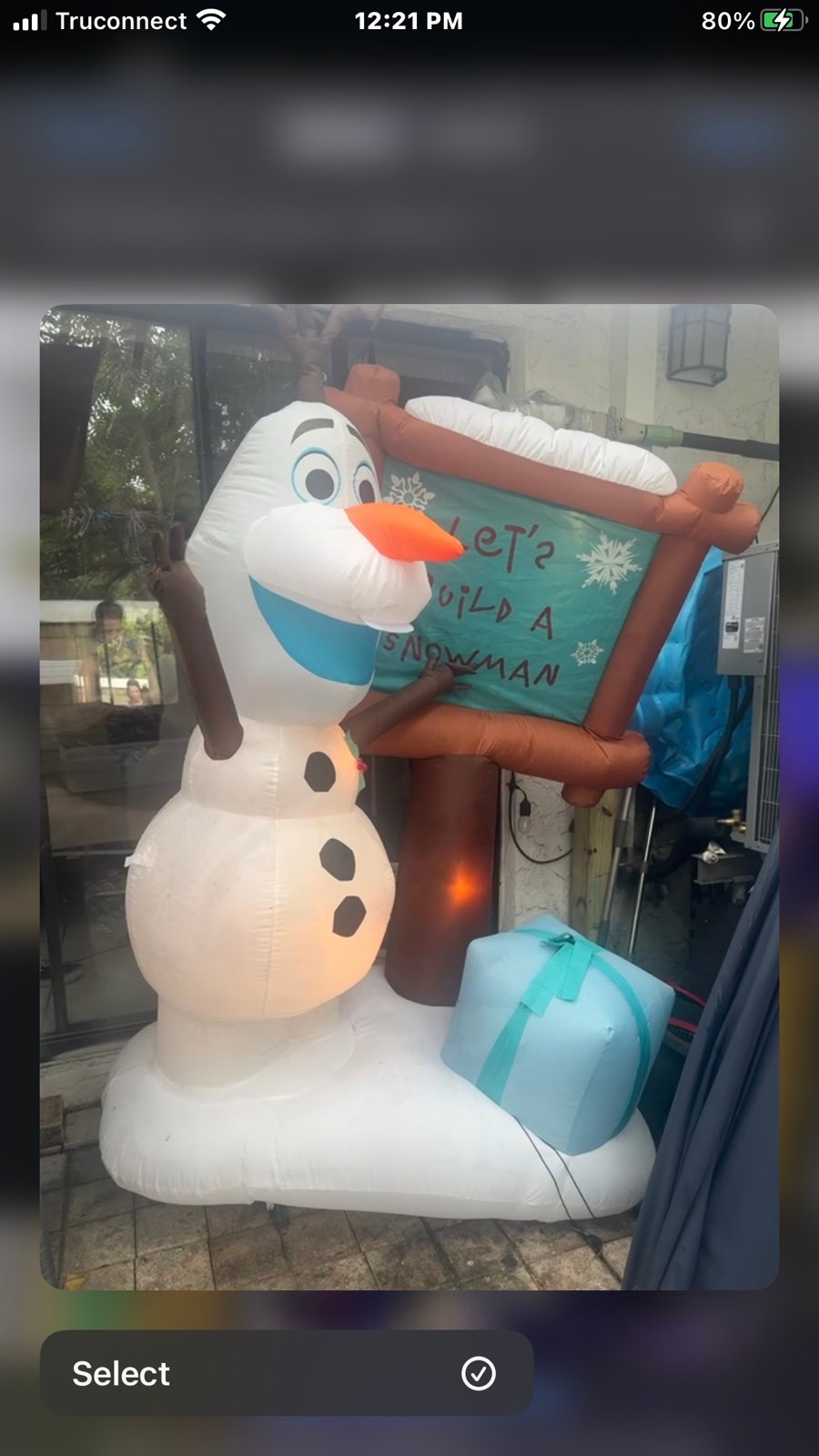 Olaf Disney Frozen Giant  Airblown Christmas Inflatable Snowman