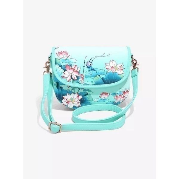 Loungefly Disney Mulan Cri-Kee & Mulan Lotus Crossbody Bag