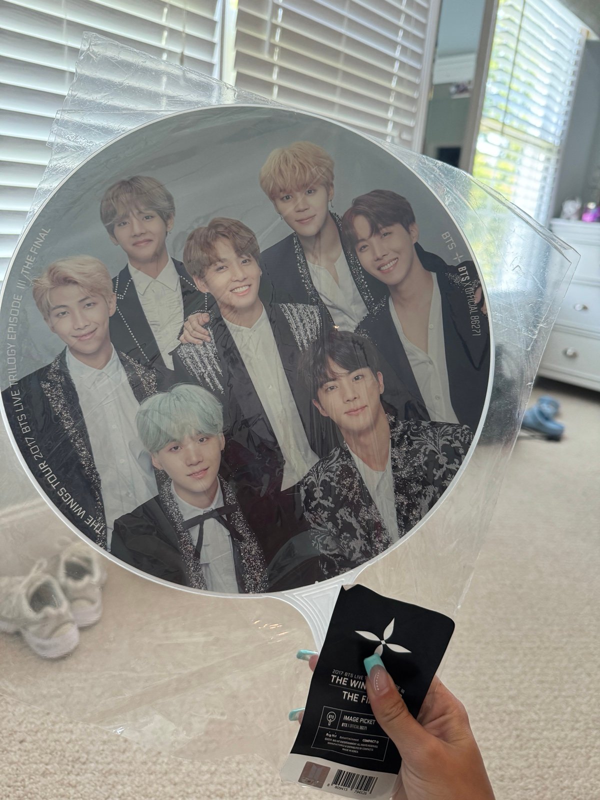 BTS ジミン うちわ IMAGEPICKET WINGS TOUR FINAL BTS-The Wings Tour The Final IMAGE PICKET JIN VG+ CONDITION