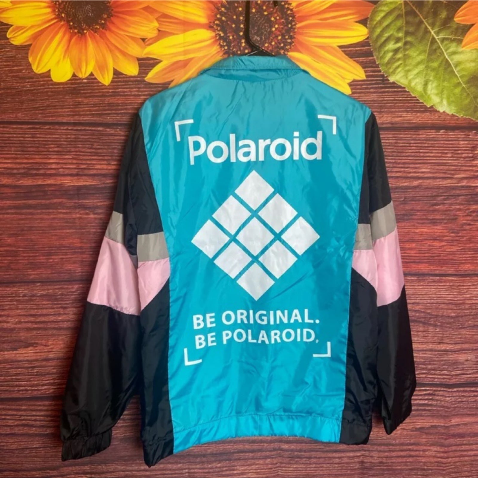 Polaroid colorblock hotsell windbreaker
