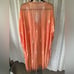 Melissa Odabush Irene V Neck Azure Embroidered Tassel Kaftan Cover Up One Size