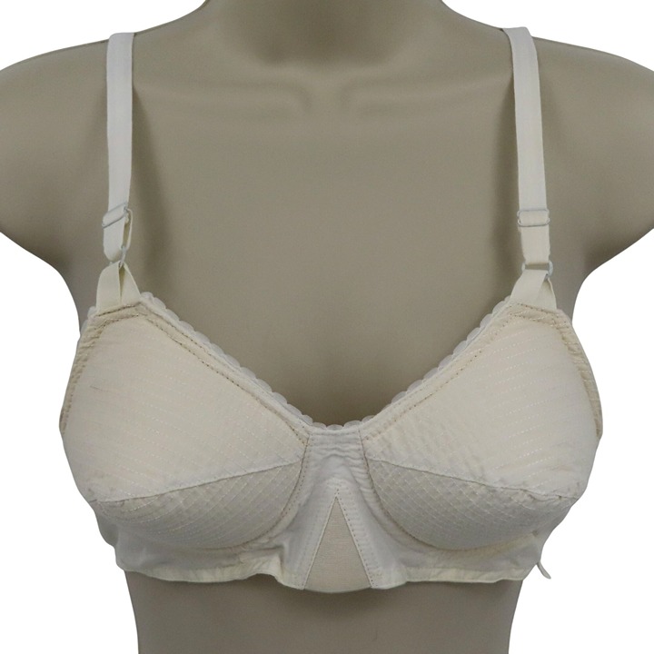 VTG Formfit Rogers 32B Inflation Bra White Padded Cone Bullet Pointy Rockabilly