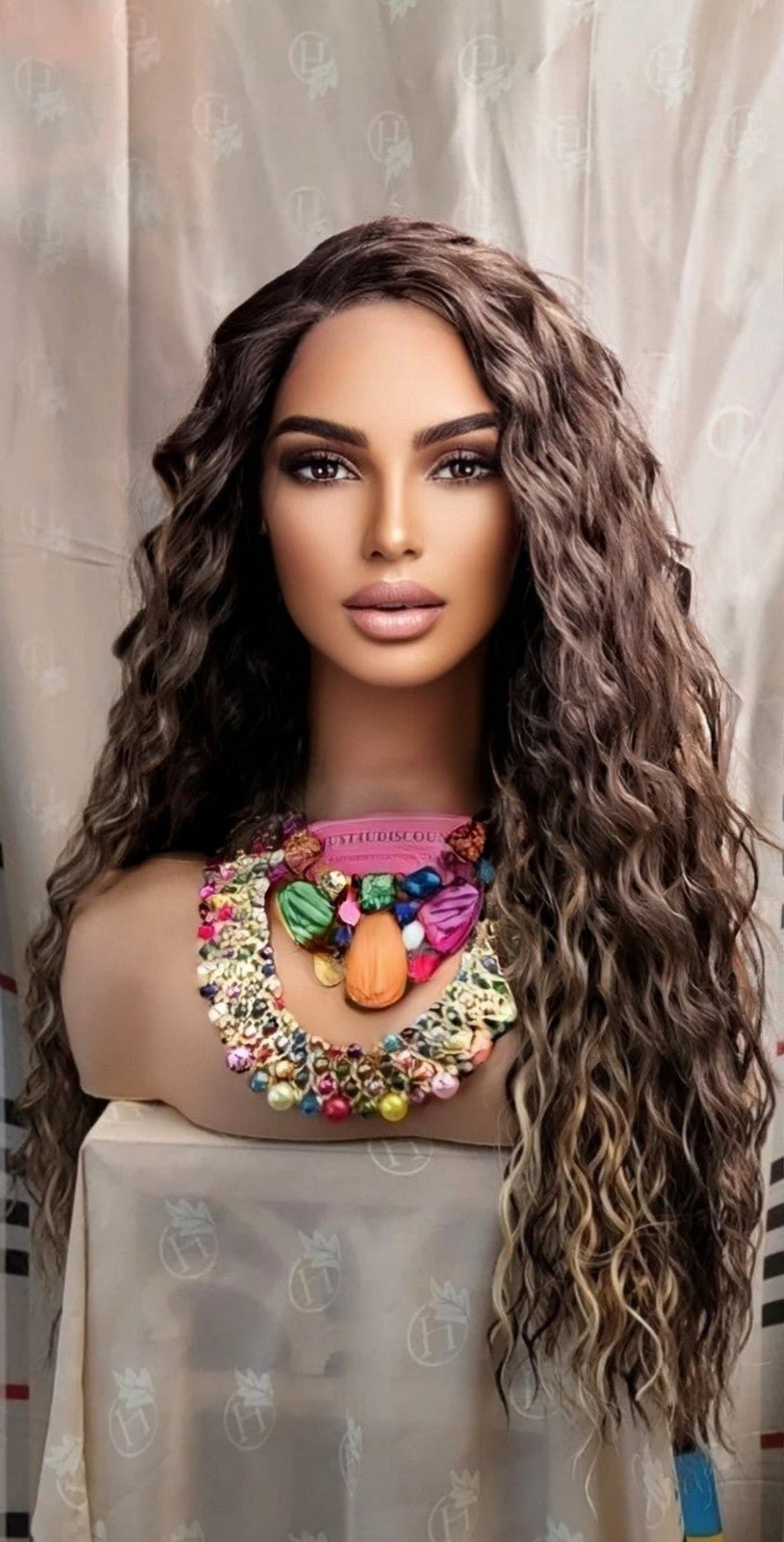 Celebrity wowfactor rainbow lace wig