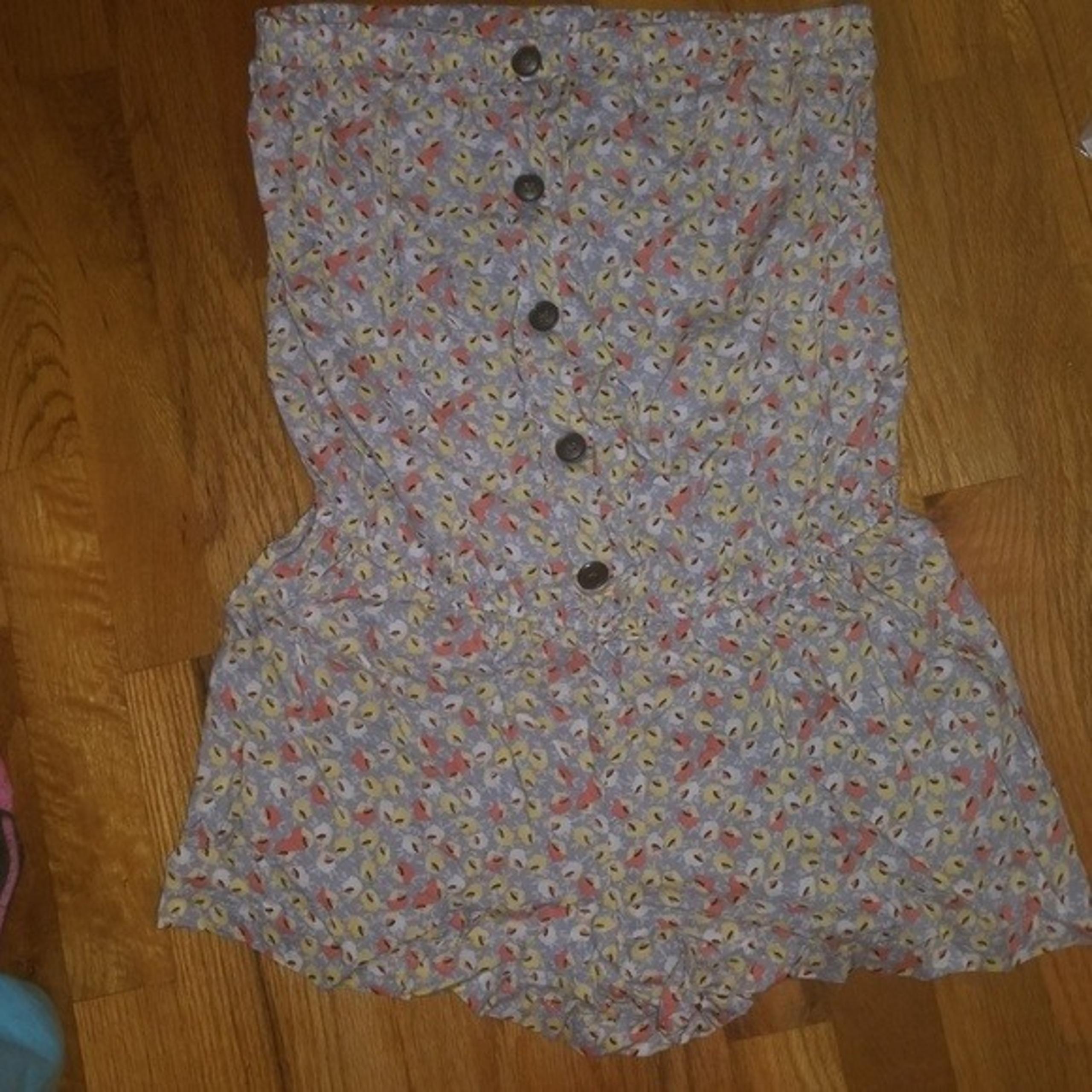 Full Tilt Floral Strapless Romper NWT L