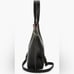 Street Level Mini Reversible Faux Leather Tote Crossbody Bag Wristlet Black/Tan