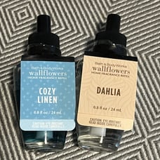 Bath and Body Works Wallflower Dahlia, BBW cozy linen wallflower refills