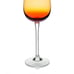 Pier 1 Amberina Hand Blown 9 Water/Wine & Balloon Goblets w/ Cadmium Glow