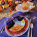 Pier 1 Amberina Hand Blown 9 Water/Wine & Balloon Goblets w/ Cadmium Glow