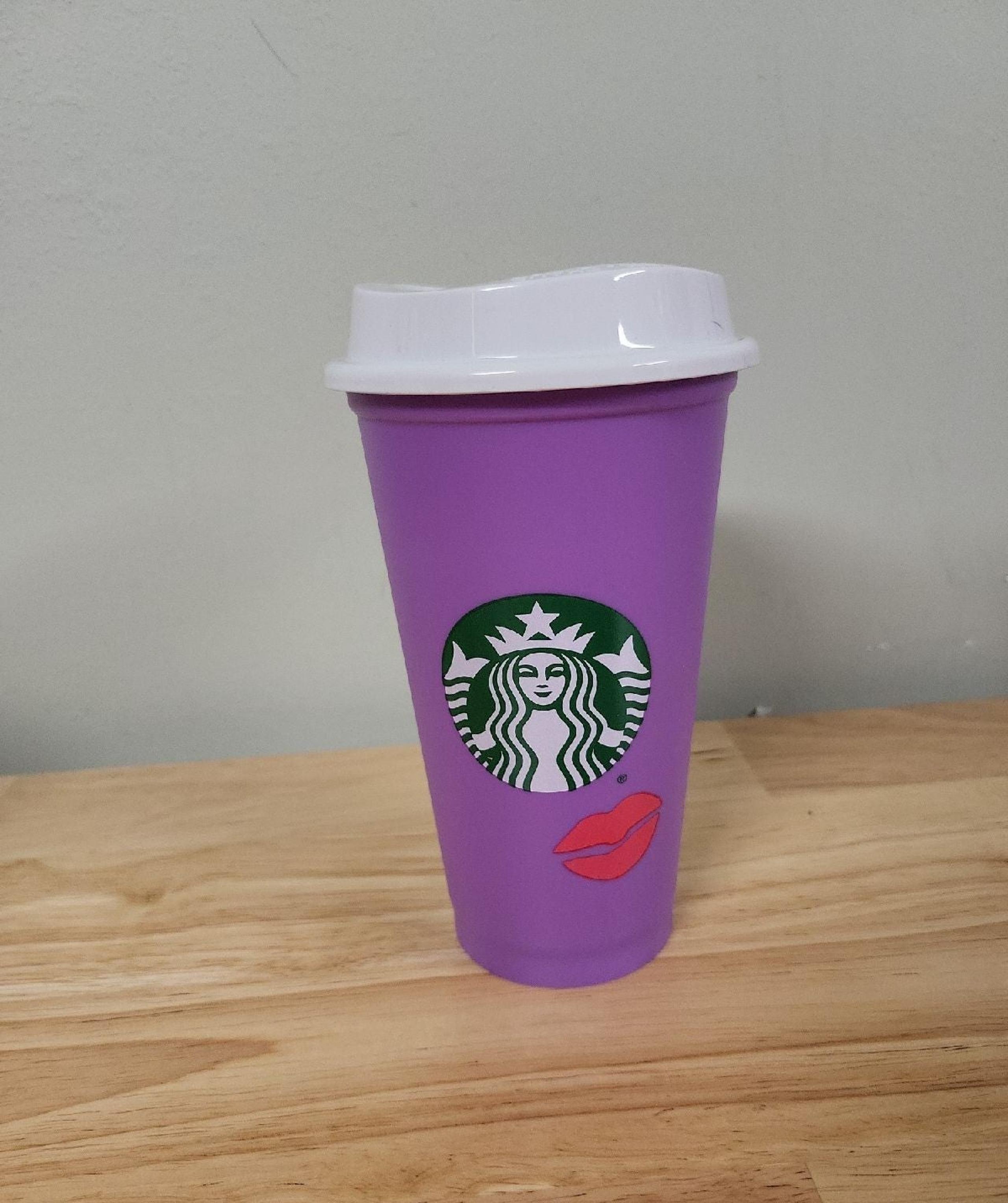 Starbucks Valentine color changing togo cup