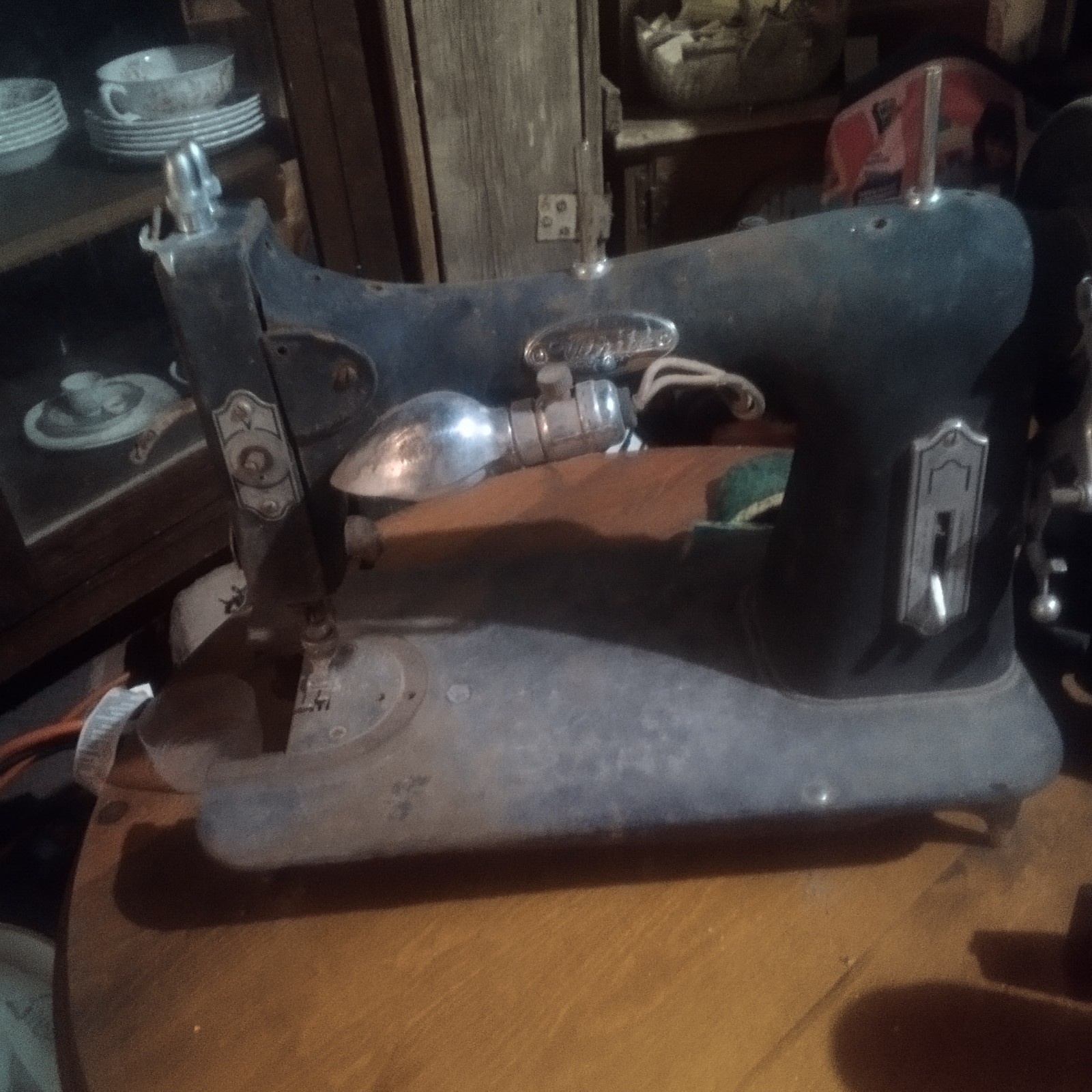 Vintage whites sewing machine
