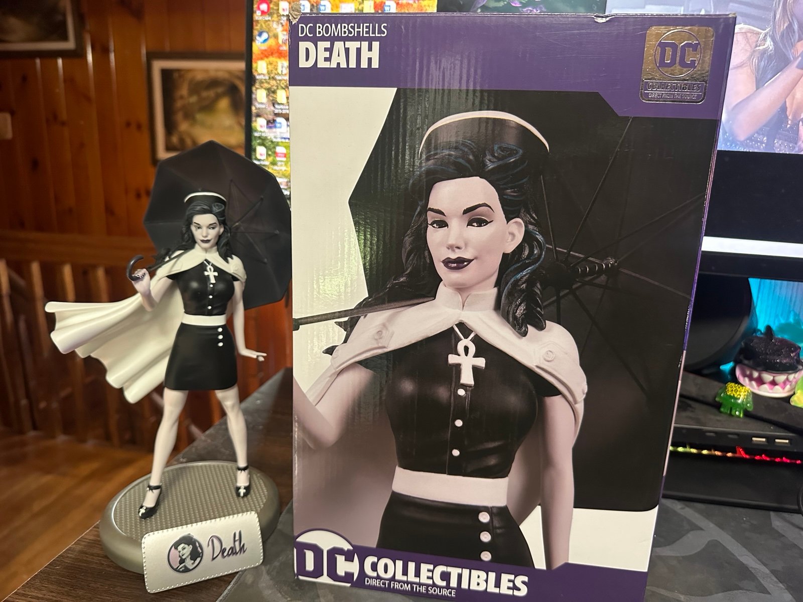 DC Bombshells Statue Death #2047/5000 NEIL GAIMAN SANDMAN