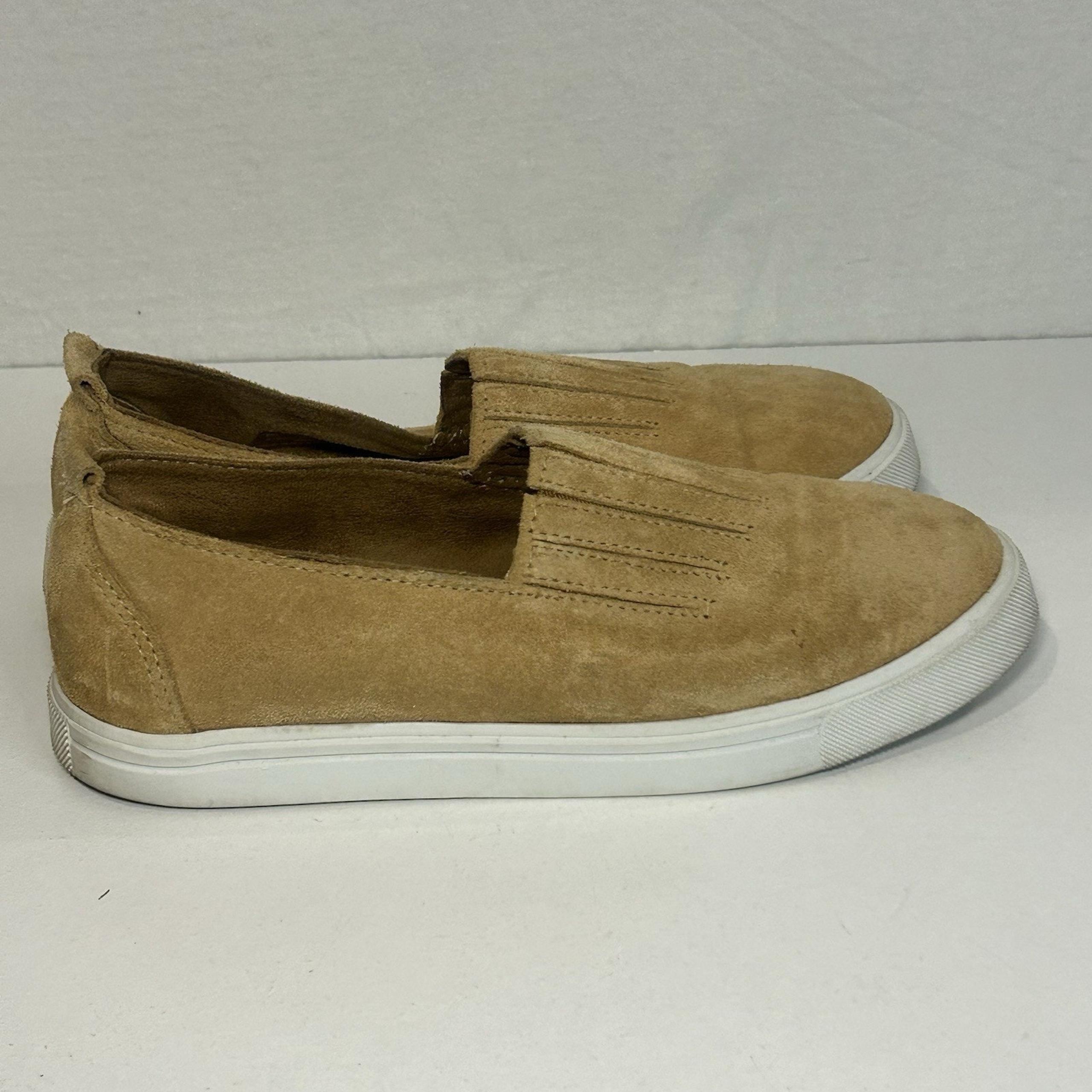 Minnetonka Gabi Slip On Suede Leather Moccasin Loafers Brown Women's Size 8.5