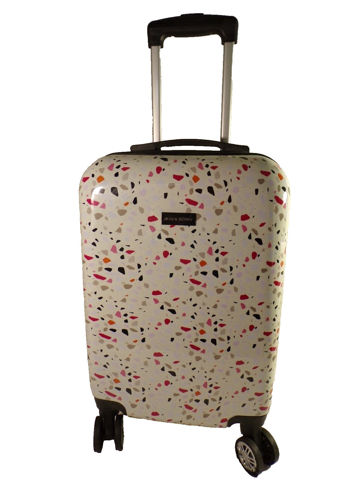 Jane & Berry Suitcase Luggage 24 Hardcase 8 Casters. Confetti Pattern