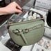 New Michael Kors Emilia Half Moon crossbody Bag Leather Army Green