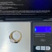 Vintage CZ Stone with Blue Baguette Gold-plated Ring Size 9
