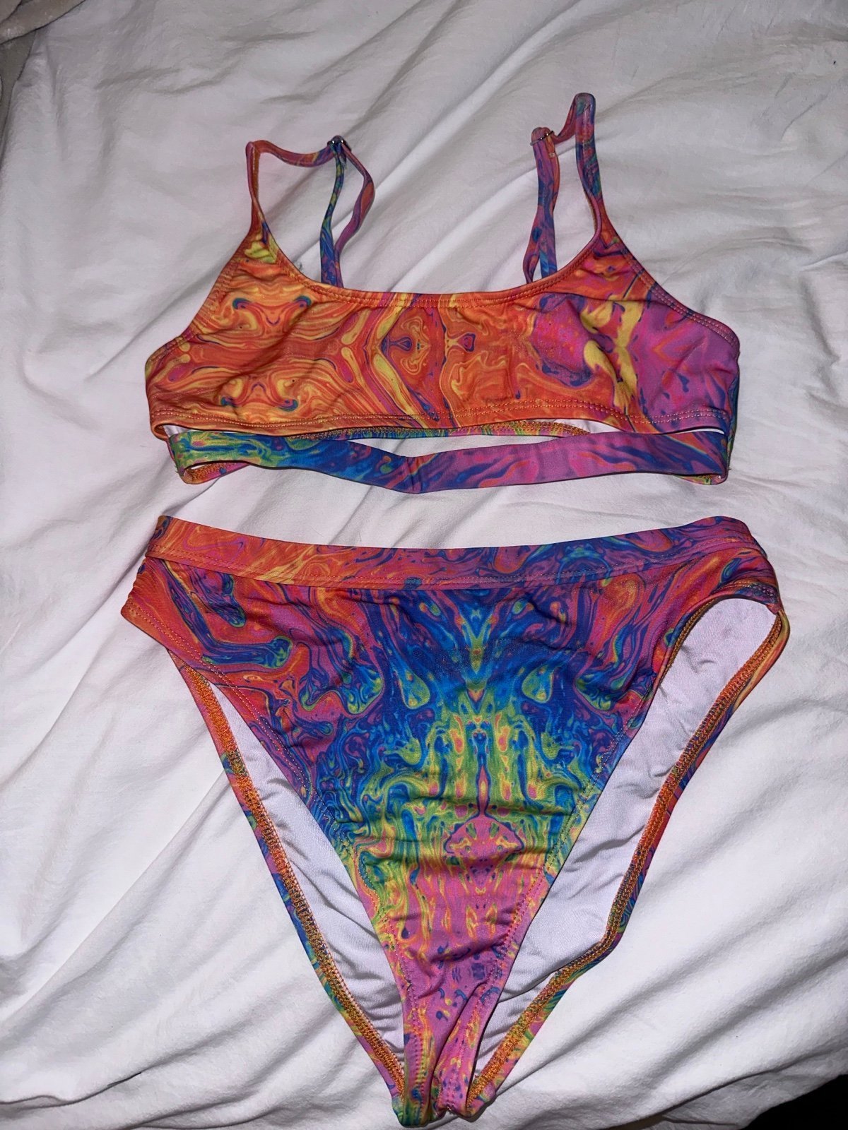 Iheartraves mind melter UV reflective rainbow set